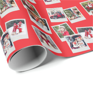 Scattered Snapshots Custom Photo Wrapping Paper