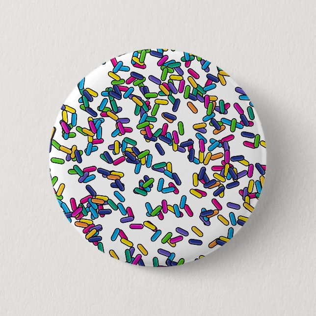 Scattered Sprinkles Pattern 6 Cm Round Badge (Front)