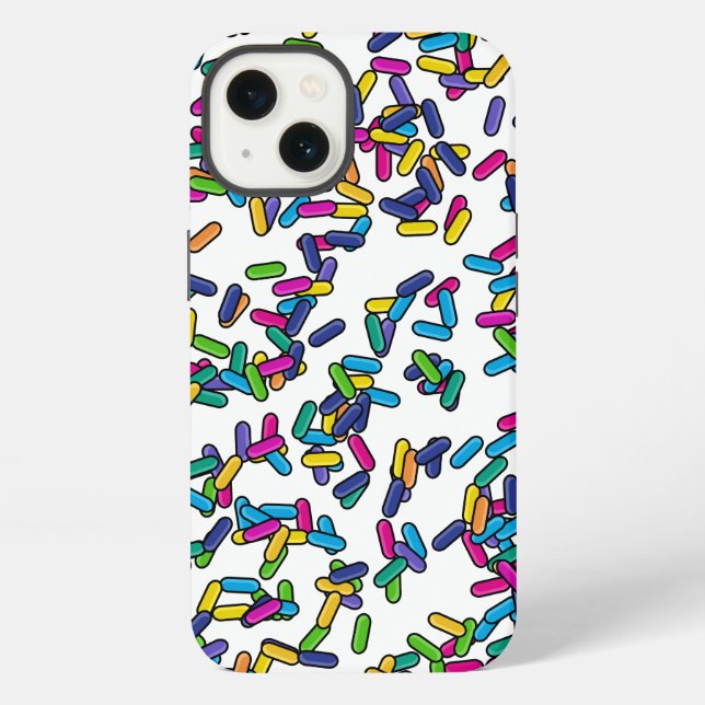 Scattered Sprinkles Pattern iPhone Case (Back)