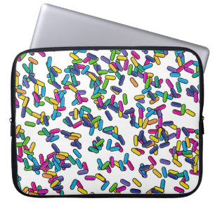 Scattered Sprinkles Pattern Laptop Sleeve