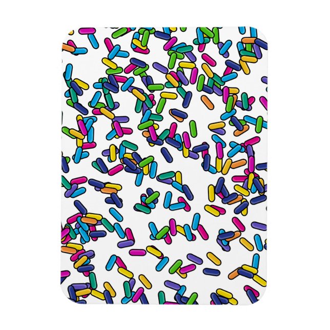 Scattered Sprinkles Pattern Magnet (Vertical)
