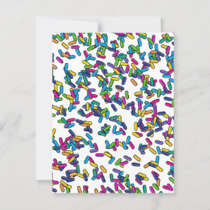 Scattered Sprinkles Pattern Postcard