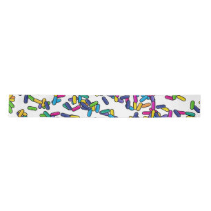 Scattered Sprinkles Pattern Satin Ribbon