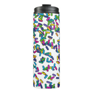 Scattered Sprinkles Pattern Thermal Tumbler
