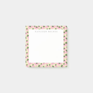 Scattered Strawberries (Cream) Custom  Post-it Notes