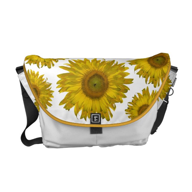 Scattered Sunflowers Rickshaw Messenger Bag (Front)