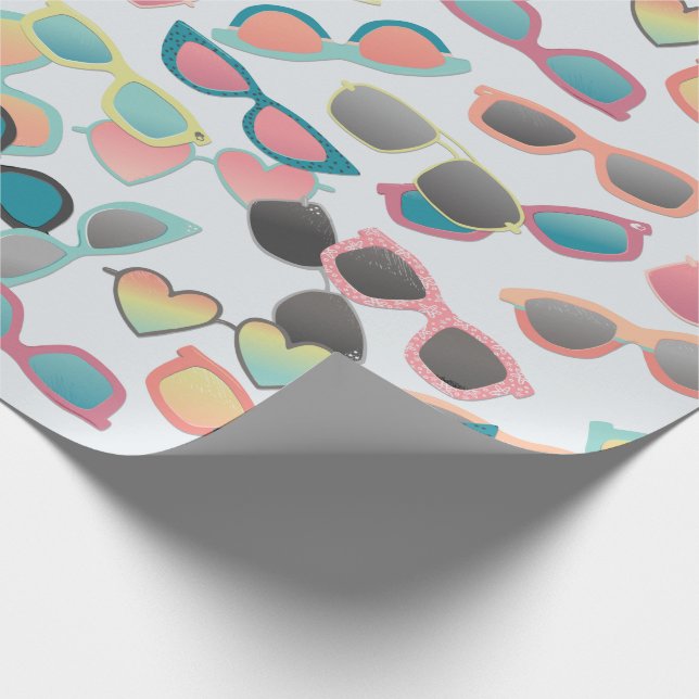 Scattered Sunglasses  Wrapping Paper (Corner)