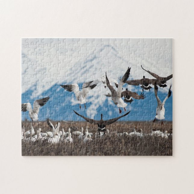 Scattering Geese Jigsaw Puzzle (Horizontal)