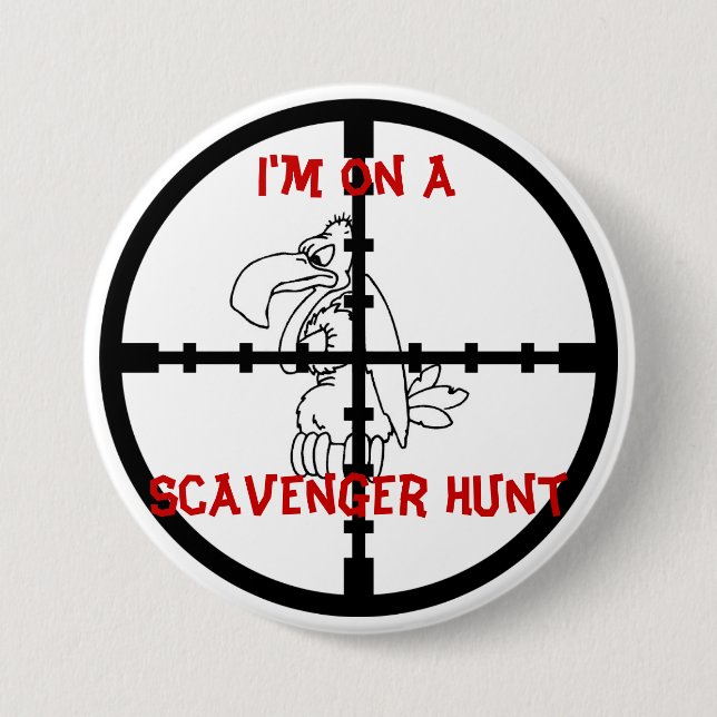 Scavenger Hunt 7.5 Cm Round Badge (Front)