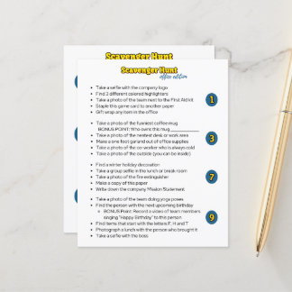 Scavenger Hunt Team Building Activity for Work