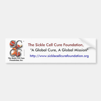 SCCFdesign,   The Sickle Cell Cure Foundation, ... Bumper Sticker