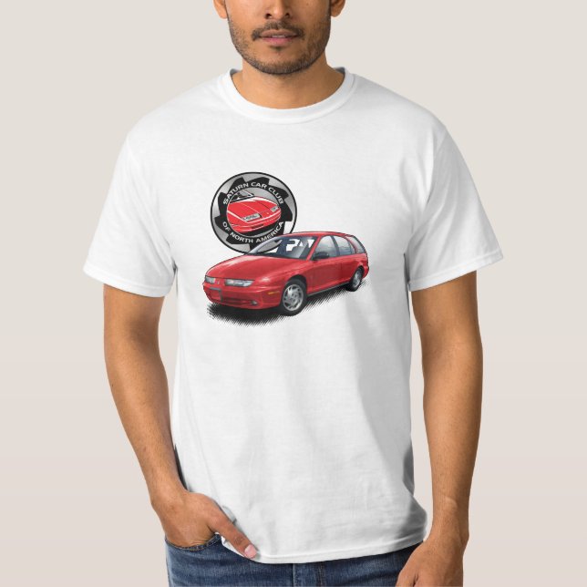 SCCNA Hot Red Saturn Gen 2 Wagon T-Shirt (Front)