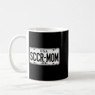 Sccr Mum Cute Funny Proud Soccer Supporter Mama Coffee Mug