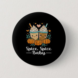 Sce Sce Baby Kawaii Pumpkin Sce Latte Lover  6 Cm Round Badge