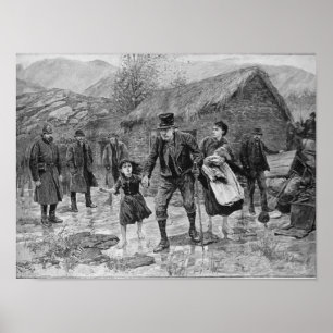 Scene at an Irish Eviction in County Kerry Poster