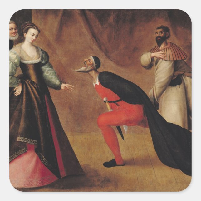 Scene from a Play Square Sticker (Front)