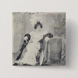 Scene from Act II of the opera 'La Boheme' 15 Cm Square Badge