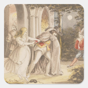 Scene from Don Juan Square Sticker