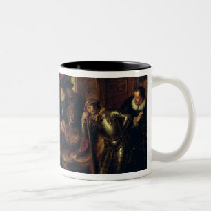 Scene from 'Don Quixote de la Mancha' Two-Tone Coffee Mug