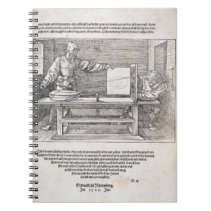 Scene from Durer's 'Course in the Art of Drawing', Notebook