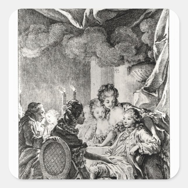 Scene from 'L'Ingenu' by Voltaire Square Sticker (Front)