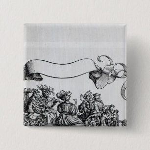 Scene from Maximilian's Triumphal Procession 15 Cm Square Badge