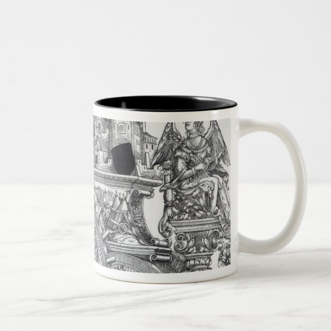 Scene from Maximilian's Triumphal Procession Two-Tone Coffee Mug (Right)
