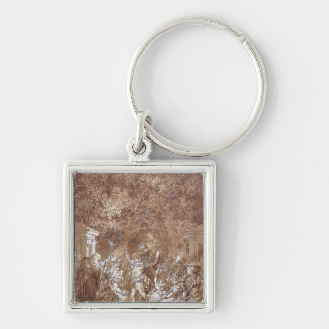 Scene from of 'The Marriage of Figaro' Key Ring (Front)