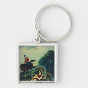 Scene from the 1812 Franco-Russian War, 1830s Key Ring