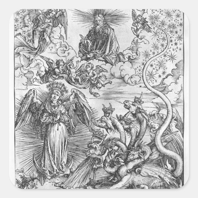Scene from the Apocalypse Square Sticker (Front)