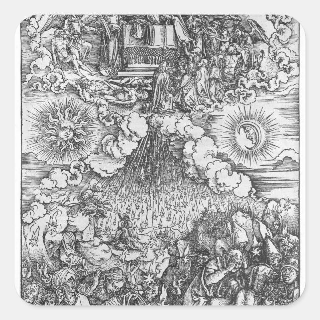 Scene from the Apocalypse Square Sticker (Front)