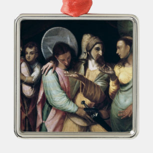 Scene from the Commedia dell'Arte, c.1765 Metal Ornament