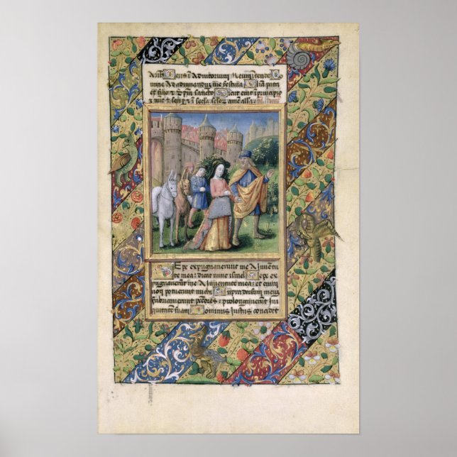 Scene from the 'Hours of Louis d'Orleans' Poster (Front)