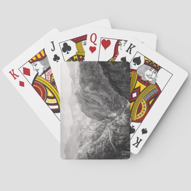 Scene from the Inn at Devil's Bridge with the Fall Playing Cards (Back)