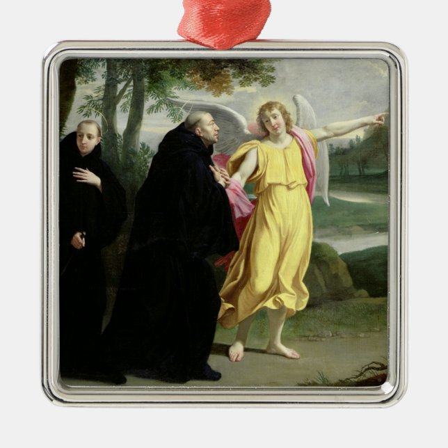 Scene from the Life of St. Benedict Metal Ornament (Front)