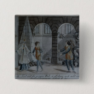 Scene from 'The Magic Flute' 15 Cm Square Badge