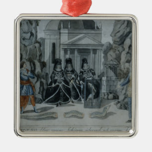 Scene from 'The Magic Flute' Metal Ornament