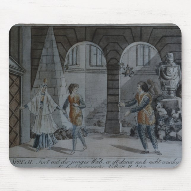 Scene from 'The Magic Flute' Mouse Pad (Front)