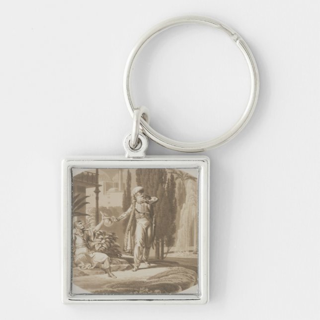 Scene from 'The Marriage of Figaro' Key Ring (Front)