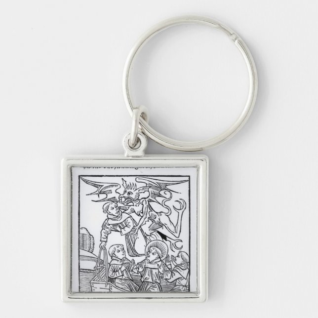 Scene from 'The Navigation of St. Brendan' Key Ring (Front)