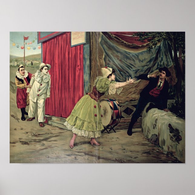 Scene from the opera 'Pagliacci' Poster (Front)