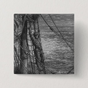 Scene from 'The Rime of the Ancient Mariner' 15 Cm Square Badge