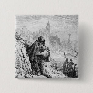 Scene from 'The Rime of the Ancient Mariner' 15 Cm Square Badge