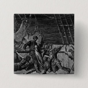 Scene from 'The Rime of the Ancient Mariner' 15 Cm Square Badge