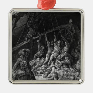 Scene from 'The Rime of the Ancient Mariner' 2 Metal Tree Decoration