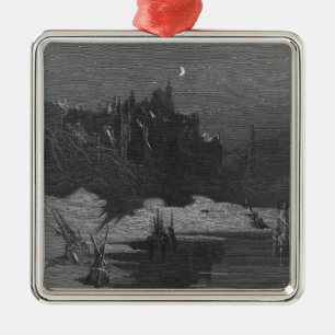 Scene from 'The Rime of the Ancient Mariner' 4 Metal Ornament