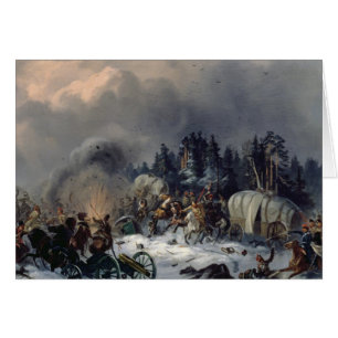 Scene from the Russian-French War in 1812