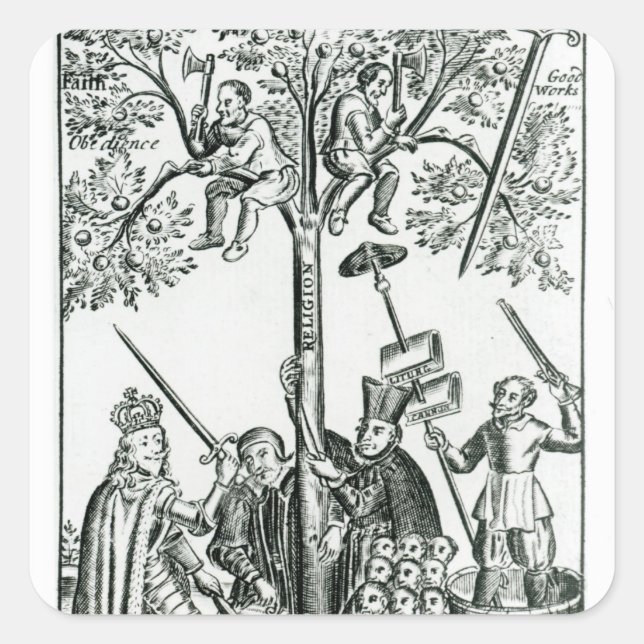 Scene from 'The Shepherd's Oracles' Square Sticker (Front)