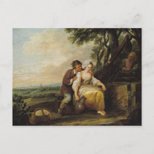 Scene Galante, 1774 Postcard