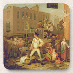 Scene in a London Street, 1770 (oil on canvas) Coaster
